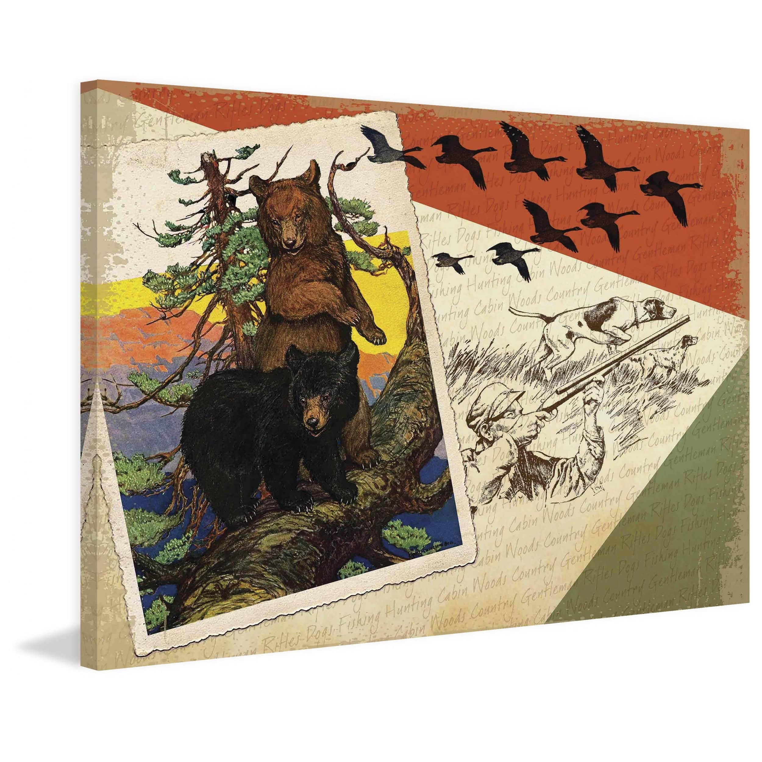 Marmont Hill Inc Marmont Hill - "Great Outdoors 1" by Saturday Evening Post Painting Print on Canvas - Multi-color