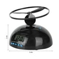 thumbnail image 3 of Rotating Flying Alarm Clock for Heavy Sleepers Helicopter-Style Runaway Alarm with Vibration 5.51x2.36in Black ABS Plastic Clock Wake-Up Gadget for & Adults Requires 5 AA Batteries, 3 of 7