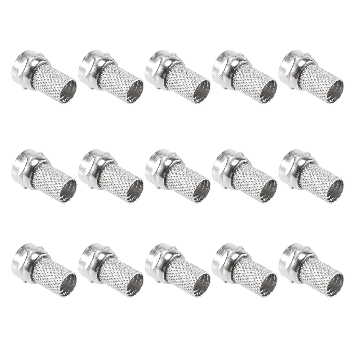 New Arrivals 15 Pcs RG6 F-Type Twist-On Coax Coaxial Cable Connector Male for CCTV Camera