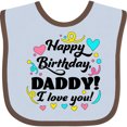 thumbnail image 3 of Inktastic Happy Birthday, Daddy I Love You Boys or Girls Baby Bib, 3 of 4