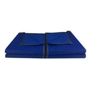 uBoxes Pro Economy Moving Blankets (4 Pack) 35lbs/doz 2.92lb/ea 72"x80" Blue