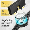 thumbnail image 4 of 72 Pcs Watch Repair Kit Tool Set - Back Case Remover Opener Link Pin Spring Bar, 4 of 7