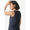 thumbnail image 2 of Ellos Women's Knit Henley Tank Top, 2 of 5