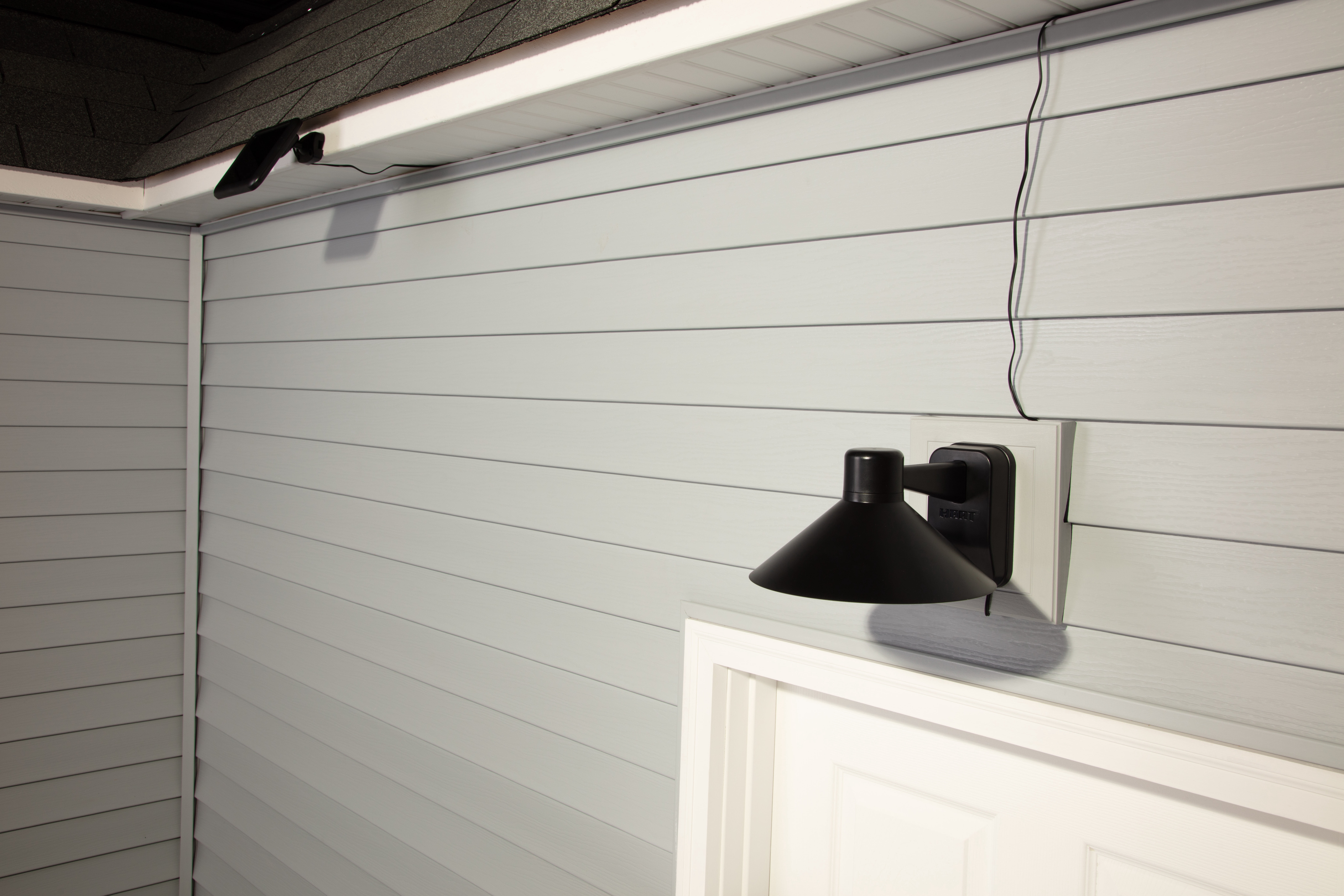 HART Solar Motion Sensing Decorative Outdoor LED Light, Dusk to Dawn Operation, 1200 Lumens