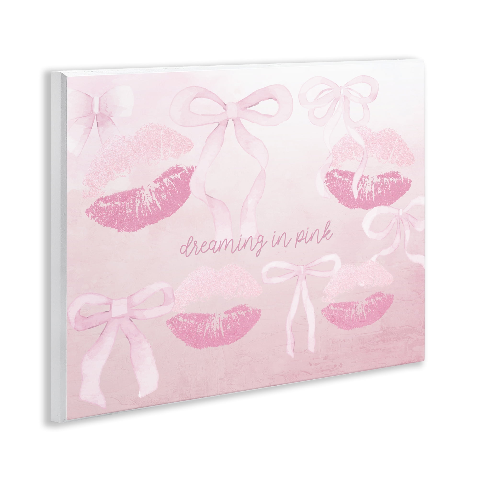 Dreaming In Pink Wall Plaque Art, design by Kim Allen