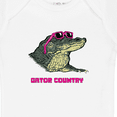 thumbnail image 4 of Inktastic Gator Country Sunny Gator in Pink Sunglasses Boys or Girls Baby Bodysuit, 4 of 5