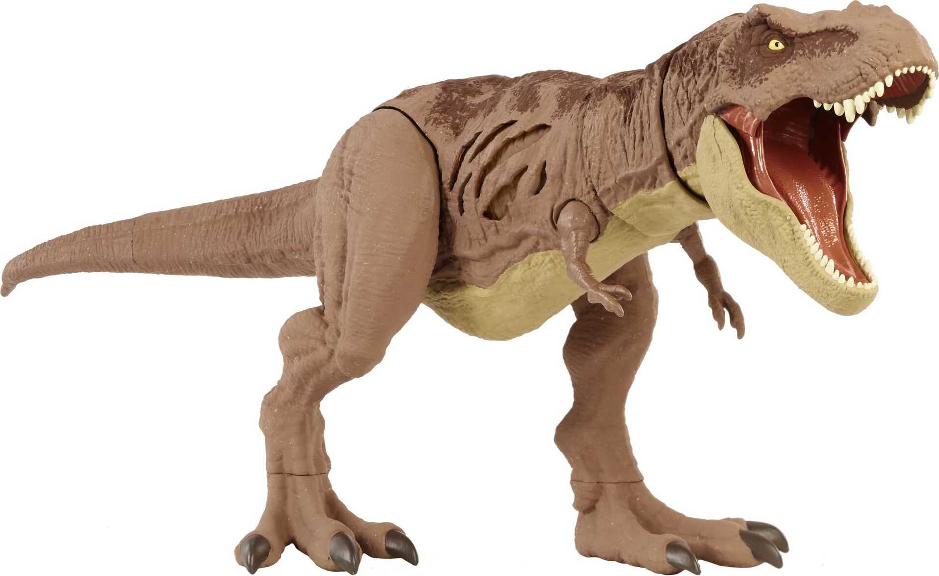 Jurassic World Extreme Damage Tyrannosaurus Rex Action Figure, Transforming Dinosaur Toy with Motion - image 3 of 6