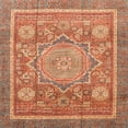 thumbnail image 1 of Ahgly Company Indoor Square Abstract Red Abstract Area Rugs, 4' Square, 1 of 6