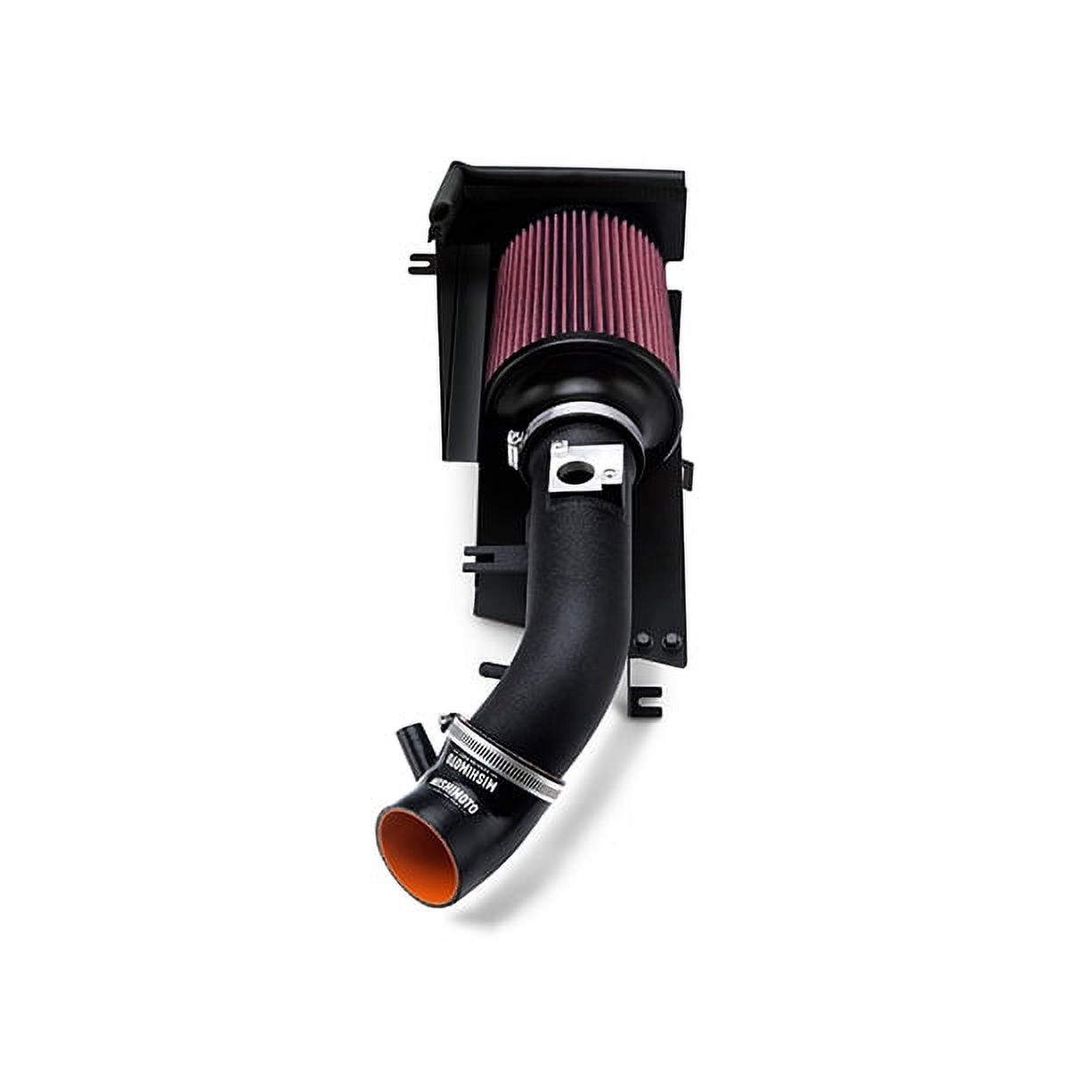 Mishimoto MMAI-CIV-06SIHWBK Performance Air Intake w Heatshield Compatible With Honda Civic Si 2006-2011 Wrinkle Black