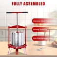 thumbnail image 4 of Fruit Wine Press – 3.69 Gallon Stainless Steel Manual Juice Maker with Heavy Duty Triangular Frame, T-Handle for Efficient Juice Extraction – Easy Clean & Operate – Perfect for Home, Kitchen & Outdoor, 4 of 6