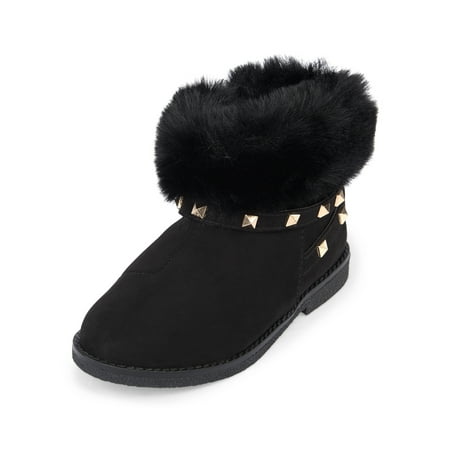 - The Children's Place Toddler Girls' Faux Fur Stud Bootie