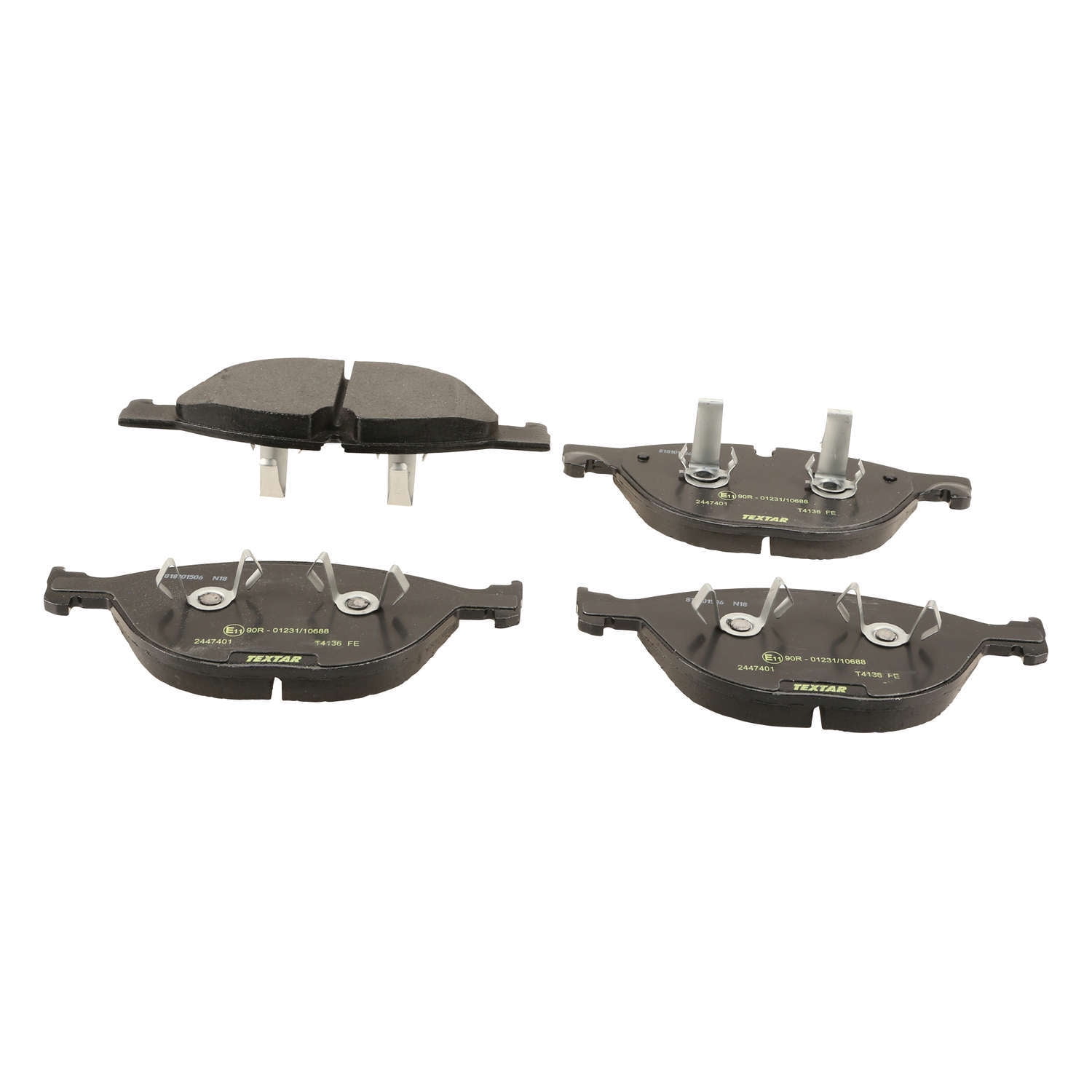 Textar OE Formulated Brake Pad Set, w/ Shims