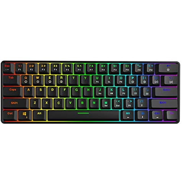 Teclado Gamer HK Gaming GK61 61 Teclas RGB Multicolor