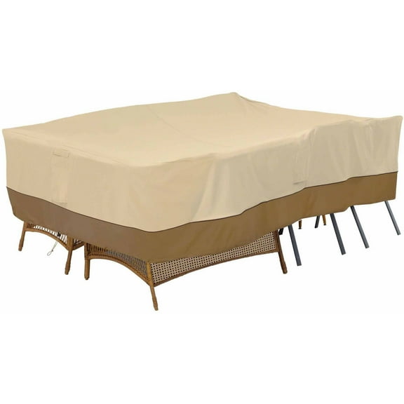 Classic Accessories Veranda General Purpose Patio Furniture Set Storage Cover, Pebble, Multiple Sizes