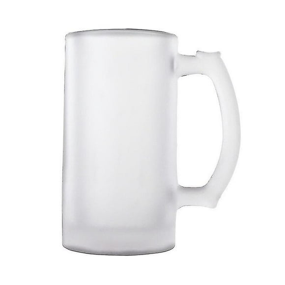 Beer glasses glacier cup high capacity frosted handle glass cup heat resistant beautiful beer steins (HTOOQ)