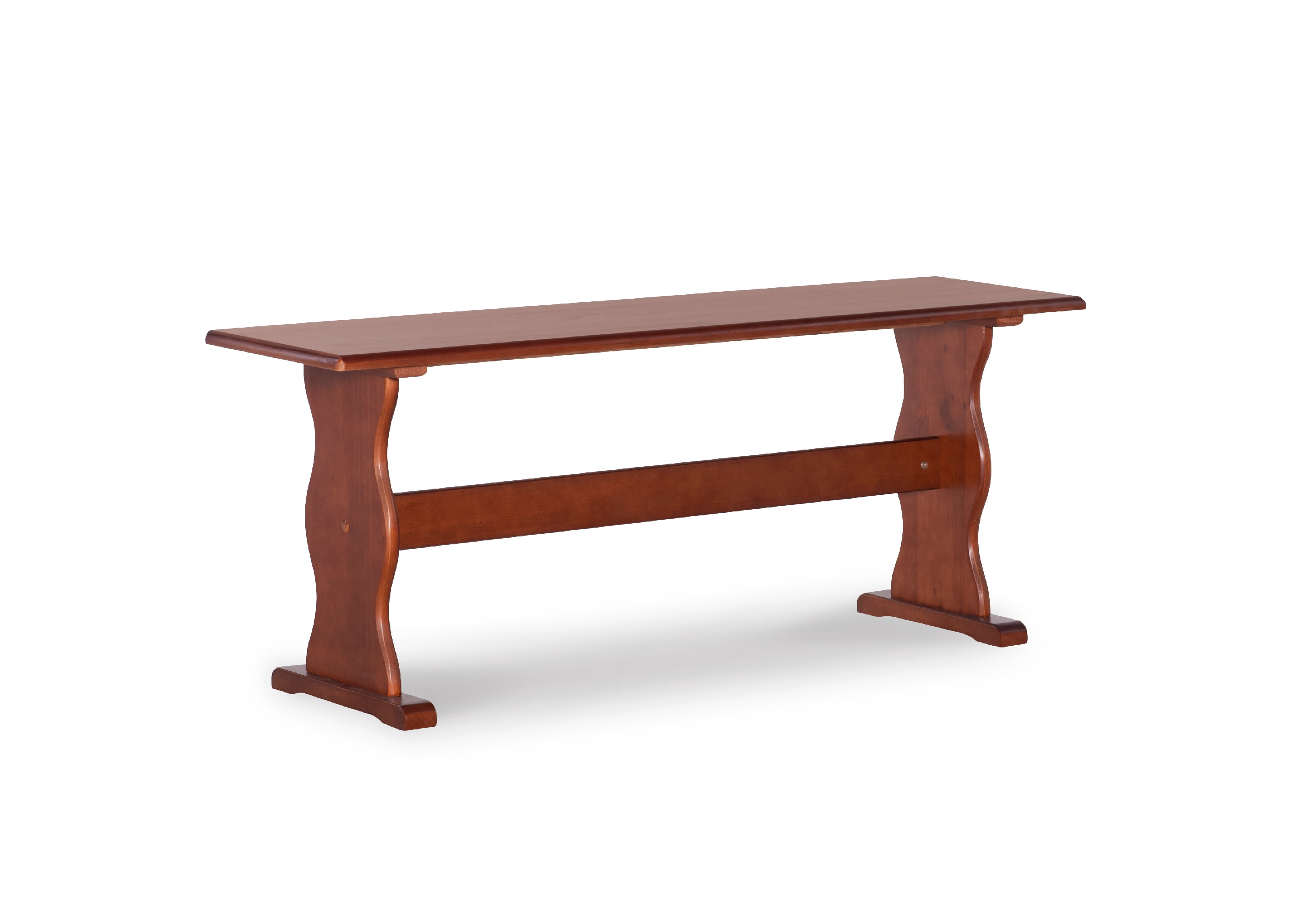 Linon Varden Farmhouse Dining Bench, Walnut