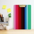 thumbnail image 6 of Coolnut Mexican Serape Blanket Stripes Clipboard, Acrylic Standard A4 Letter Size Clip Board with Low Profile Clip for Office, Classroom, Doctor, Nurse and Teacher Gifts, 6 of 7