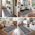 thumbnail image 3 of YOUFORTONG 3x6 Hallway Washable Runner Rug,Vintage Soft Non-Slip Farmhouse Rug, Indoor Carpet for Kitchen Entryway Bathroom Living Room Bedroom,Black, 3 of 8
