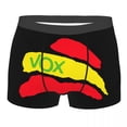 thumbnail image 3 of Vox Spanish Flag Underwear Men Breathbale Spain Political Party Boxer Briefs Shorts Panties Soft Underpants For Male, 3 of 7