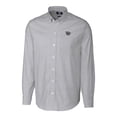 thumbnail image 2 of Men's Cutter & Buck Charcoal Cincinnati Bearcats Vault Stretch Oxford Stripe Long Sleeve Button-Down Shirt, 2 of 3