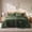 02-Olive Green, variant on 2-in-1 Queen Comforter Set and Detachable Fluffy Blanket, Beige Bedding Set for All Season Use, Includes 2 Pillow Shams, 2 Pillowcases