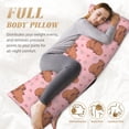thumbnail image 4 of Naloa Heart Capybara Super Soft 20x60 Body Pillow Case,Long Side Hidden Zipper（PILLOWS ARE NOT INCLUDED）, 4 of 6