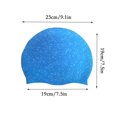 thumbnail image 6 of Loyerfyivos Swim Caps for Long Hair Clearance, Universal Silicone Ear Protection Swimming Cap Durable Silicone Swimming Caps for Women Men Adults Youths Kids, Easy to Put On and Off, 6 of 8
