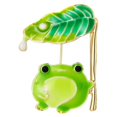 thumbnail image 1 of Frog Enamel Pin Brooch for Men and Women, Stylish Metal Suit Pin, No Gemstone, Unique Design, Durable Material, 1 of 5