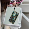 thumbnail image 3 of Womens Wallet Bifold Ladies Cluth Bag Wristlet Wrist Strap Long Purse Peacock Design, 3 of 6