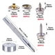 thumbnail image 4 of Speravity 120 piezas/Kit de acero inoxidable para barco, botón a presión de lona, ​​resistente barco, tornillos de sujeción de cobre, accesorios con Bombillas para automóviles Speravity VI016010-00B, 4 of 6