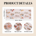thumbnail image 5 of Sm:)e Light Pink Eucalyptus Gauze Embroidery Table Runner 120 Inches (10 Feet), Seasonal Sheer Decor for Kitchen & Dining Spaces, Ideal for Holidays, Weddings, Birthdays & Home Parties, 5 of 8