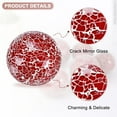 thumbnail image 2 of Uxcell 3-Pack Decorative Ball for Bowls, 2.4 Inch Mosaic Glass Balls Decorative Glass Orbs for Home Decor/Dining Tables [Red], 2 of 7