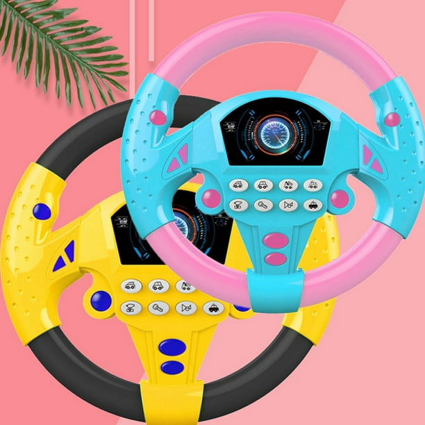 Folpus Jouet de volant pour voiture Sondage Jouet Volant de conduite  interactif Jeu de conduite simulé pour garçons, Bleu