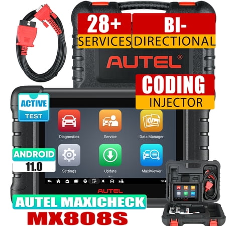 Autel Scanner MaxiCheck MX808S Full Bidirectional Scanner Tool, 28 Services, OE All System Scan, FCA Autoauth, Android 11 Scanner