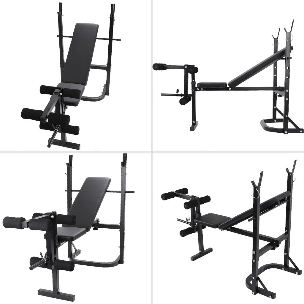 Weight Bench Barbell Lifting Press Gym Equipment Exercise Adjustable Incline US