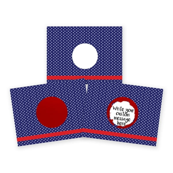My Scratch Offs 4th of July Patriotic Mini Stars DIY Scratch-off Note Cards & Stickers, Blue, 20 Pack