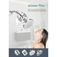 thumbnail image 3 of Filter shower set household bath water purifier 5-speed water adjustment detachable shower head (filter + top spray, 4-point screw mouth), 3 of 9