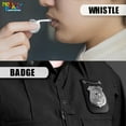thumbnail image 2 of Novelty Place Kids Pretend Play Set - Badge, and Whistle, Detective Role Play Costume Accessories, 2 of 6