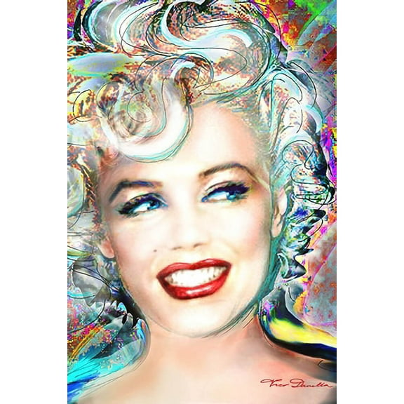 Marilyn Monroe - Electric by Theo Danella Laminated Poster 24.5 x 36.5 inches