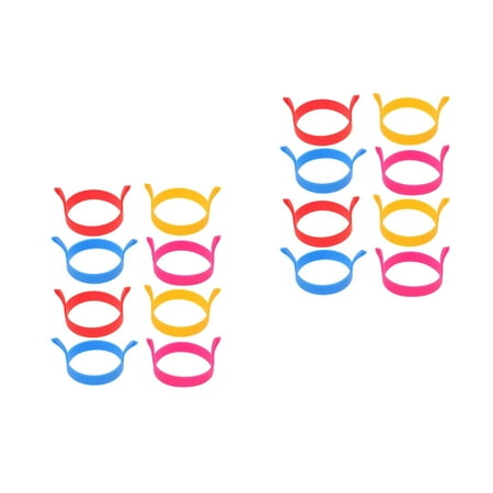 

Hemoton 16 pcs Silicone Egg Rings 6pcs Non Fried Egg Grade Heat Resistant Egg Cooking Rings for Pancake Breakfast Sandwiches Egg Muffin Rings