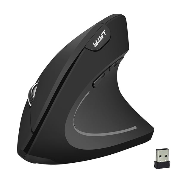 Ratón inalámbrico ergonómico vertical para juegos con receptor YWYT 2.4G (carga G857)