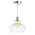 thumbnail image 3 of JONATHAN Y Hampton 9.38" Adjustable Iron/Glass Pharmacy LED Pendant, Chrome, 3 of 8