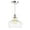 Chrome, variant on JONATHAN Y Hampton 9.38" Adjustable Iron/Glass Pharmacy LED Pendant, Chrome