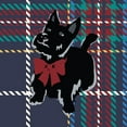 thumbnail image 3 of Vera Bradley Women's Cotton Clip and Zip Mini Pouch Wallet Wristlet in Scottie Dog Tartan Plaid, 3 of 3