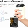 thumbnail image 2 of for Oppo Find N3 Flip Case with Ring, Slim PU Leather Protective Cover Phone Case Oppo Find N3 Flip ZH Black, 2 of 18