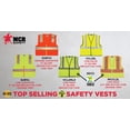 thumbnail image 4 of MCR Safety VCL2SLX3 Class 2 Economy Safety Vest, Solid, 3X-Large, Lime, 4 of 5