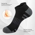 thumbnail image 4 of Loritta 12 Pairs Mens Socks Black Running Ankle Socks Low Cut Cushioned Breathable Athletic Socks Mens Socks Size 10-13, 4 of 6