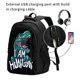 thumbnail image 2 of Balery Hungry Tyrannosaurus Mochila con carga USB para hombre y mujer - Mochila impermeable y antirrobo para laptop con puerto USB para viajes, trabajo, 2 of 7