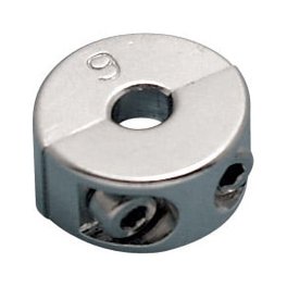 316 STAINLESS STEEL 2 PART WIRE CLAMP/STOP 1/4