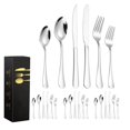 thumbnail image 1 of Coofit Couverts Couverts en Acier Inoxydable : Ensemble de Vaisselle 24 Pcs Ustensiles de Service pour la Maison, 1 of 8